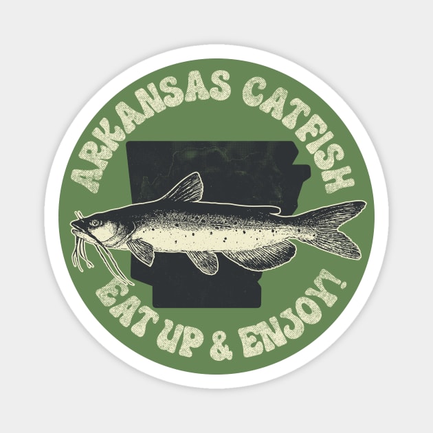 Arkansas Catfish - Eat Up Magnet by rt-shirts